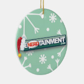 kerstversiering keramisch ornament (Rechts)