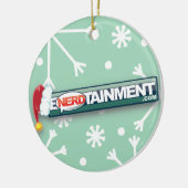 kerstversiering keramisch ornament (Links)