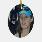 kerstversiering keramisch ornament (Rechts)