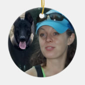 kerstversiering keramisch ornament (Voorkant)