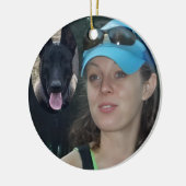 kerstversiering keramisch ornament (Links)