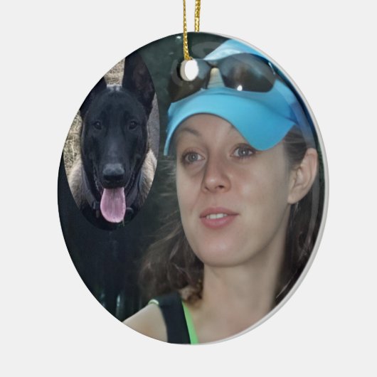 kerstversiering keramisch ornament (Links)