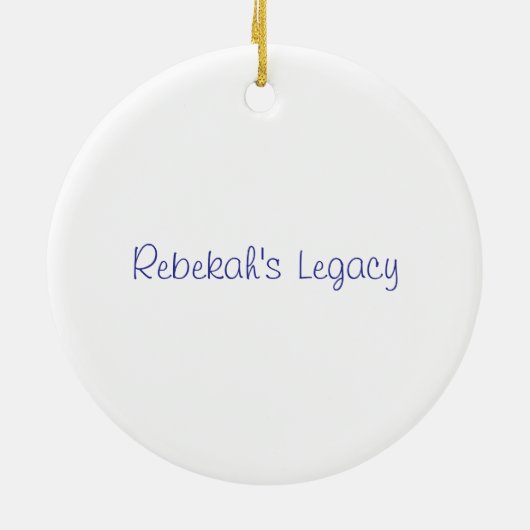 kerstversiering keramisch ornament (Achterkant)