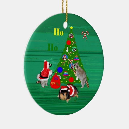 kerstversiering keramisch ornament (Rechts)