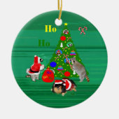 kerstversiering keramisch ornament (Voorkant)