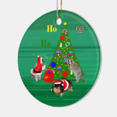 kerstversiering keramisch ornament (Links)