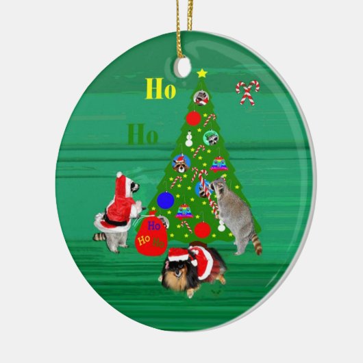 kerstversiering keramisch ornament (Links)