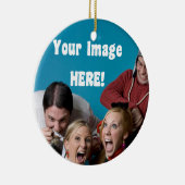 kerstversiering keramisch ornament (Rechts)