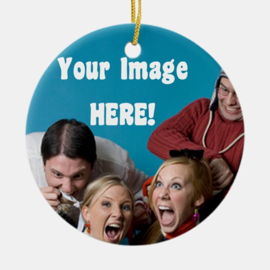 kerstversiering keramisch ornament (Voorkant)