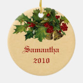 kerstversiering keramisch ornament (Achterkant)