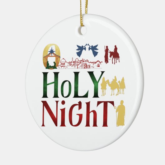 kerstversiering keramisch ornament (Links)