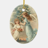  kerstversiering keramisch ornament (Voorkant)