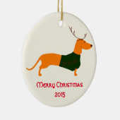 kerstversiering keramisch ornament (Rechts)