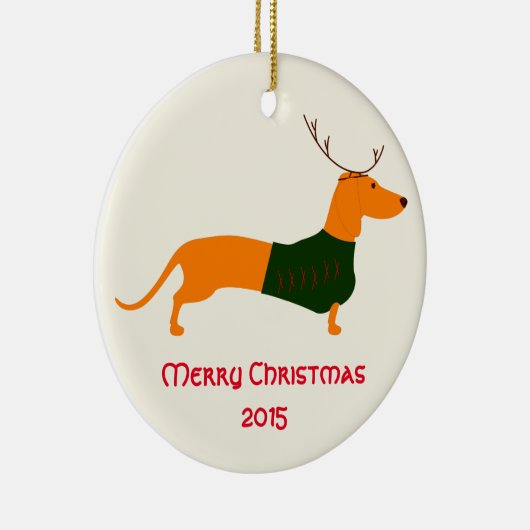 kerstversiering keramisch ornament (Rechts)