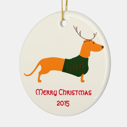 kerstversiering keramisch ornament (Links)