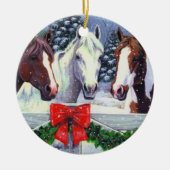 kerstversiering keramisch ornament (Voorkant)