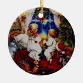 kerstversiering keramisch ornament (Voorkant)