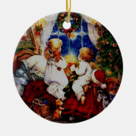 kerstversiering keramisch ornament