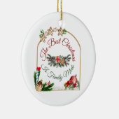 kerstversiering keramisch ornament (Rechts)