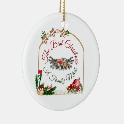 kerstversiering keramisch ornament (Rechts)