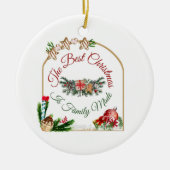 kerstversiering keramisch ornament (Voorkant)