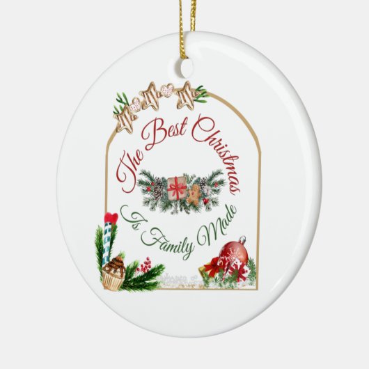 kerstversiering keramisch ornament (Links)