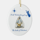 kerstversiering keramisch ornament (Rechts)