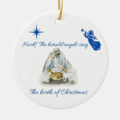 kerstversiering keramisch ornament (Voorkant)