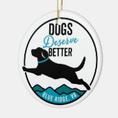 kerstversiering keramisch ornament (Links)
