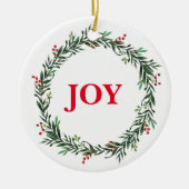 kerstversiering keramisch ornament (Voorkant)