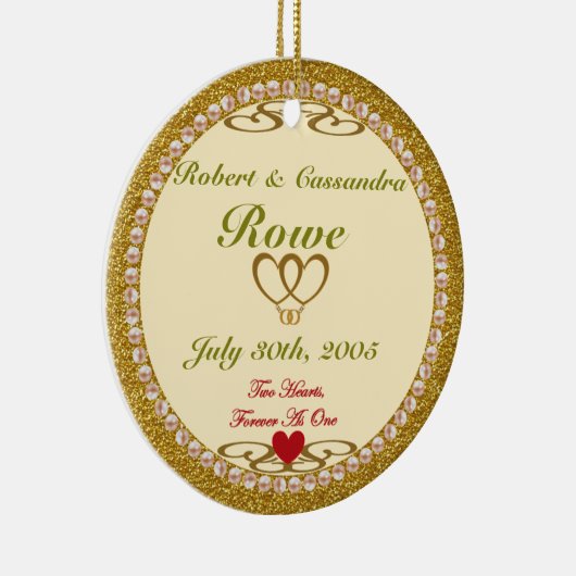 kerstversiering keramisch ornament (Rechts)