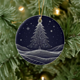 kerstversiering keramisch ornament
