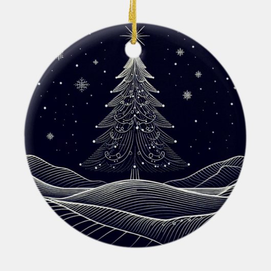 kerstversiering keramisch ornament (Achterkant)