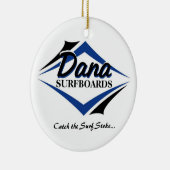 kerstversiering keramisch ornament (Rechts)