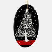 kerstversiering keramisch ornament (Rechts)