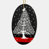 kerstversiering keramisch ornament (Links)