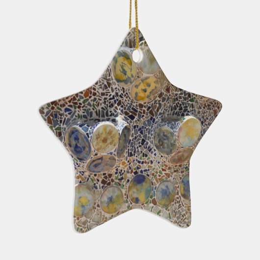 kerstversiering keramisch ornament (Rechts)