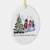 kerstversiering keramisch ornament (Rechts)