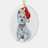 kerstversiering keramisch ornament (Rechts)