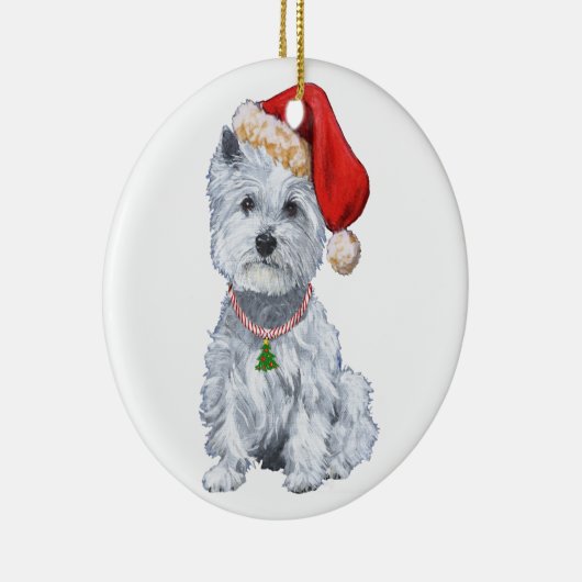 kerstversiering keramisch ornament (Rechts)