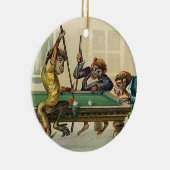 kerstversiering keramisch ornament (Rechts)