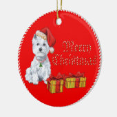 kerstversiering keramisch ornament (Links)