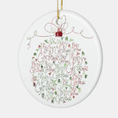 kerstversiering keramisch ornament (Links)