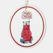 kerstversiering keramisch ornament (Links)