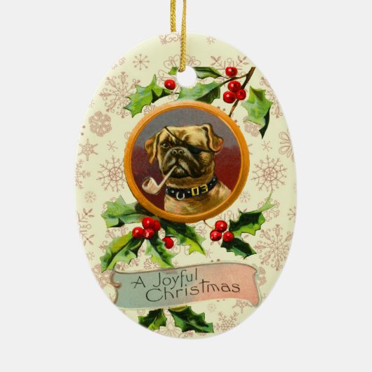  kerstversiering keramisch ornament (Achterkant)