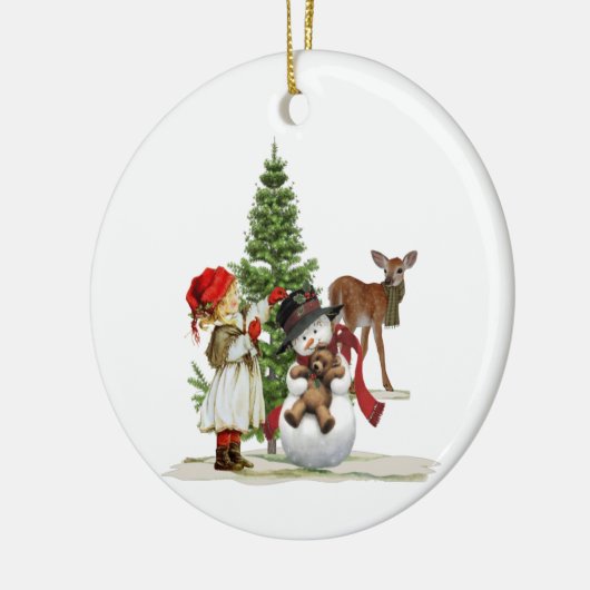 kerstversiering keramisch ornament (Links)