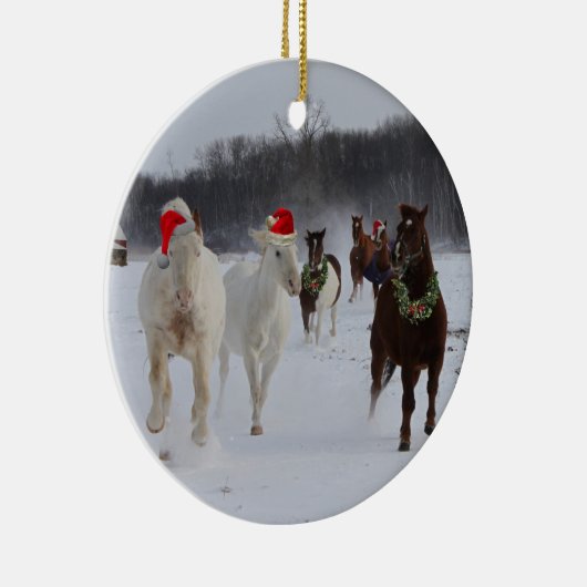 kerstversiering keramisch ornament (Rechts)