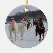 kerstversiering keramisch ornament (Voorkant)