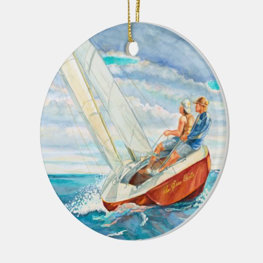 Kerstversiering Keramisch Ornament (Links)