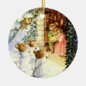 kerstversiering keramisch ornament (Voorkant)